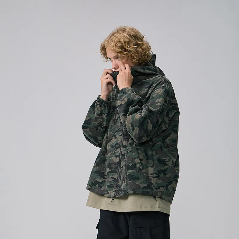 APAY Jackets Coats Unisex Green Camouflage-4