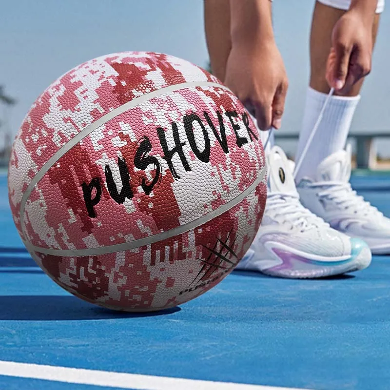 PUSHOVER PU Size 7 Basketball Size 7 Ball Training Unisex-12
