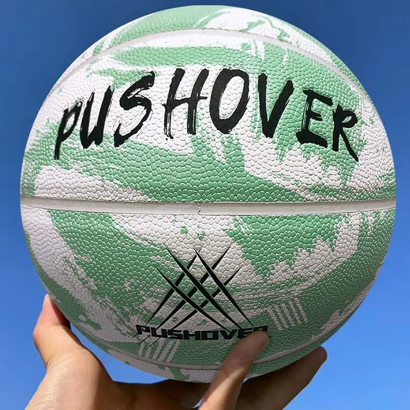 PUSHOVER PU Basketball Size 7 Training Unisex-5