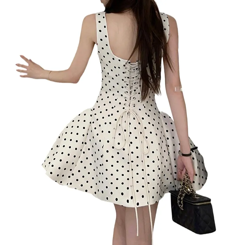 ROBINHOOD Slip Dresses Women's Polka Dot-1