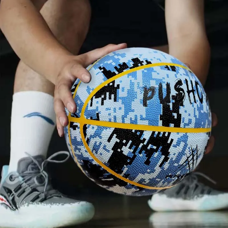 PUSHOVER PU Size 7 Basketball Size 7 Ball Training Unisex-30