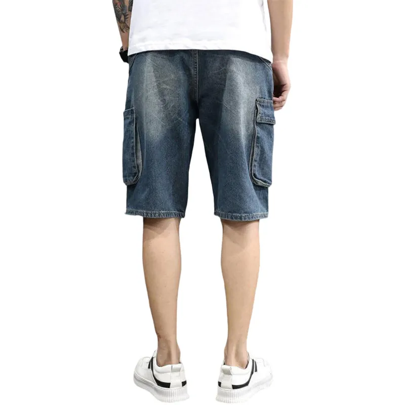 ROBINHOOD Denim Shorts Unisex Dark Blue-4