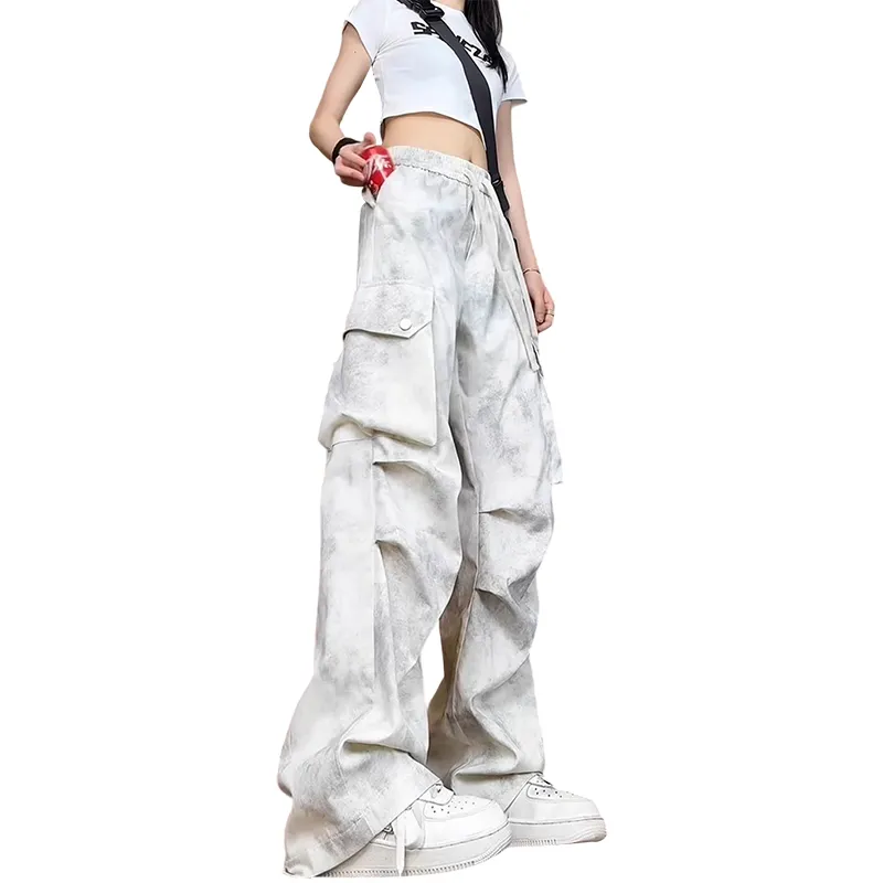ROBINHOOD Cargo Pants Women's Apricot White-2