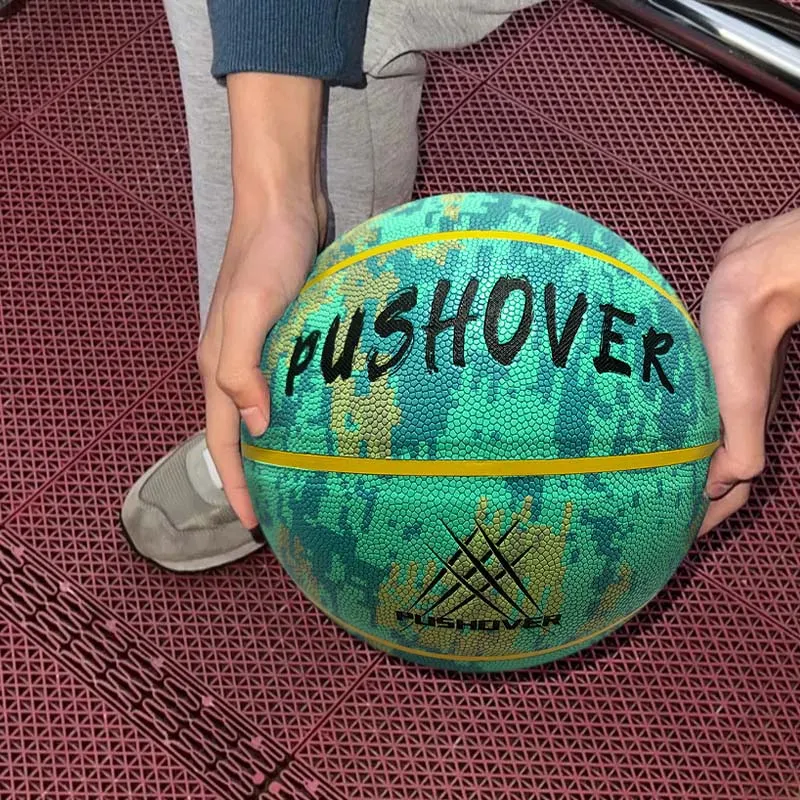 PUSHOVER PU Size 7 Basketball Size 7 Ball Training Unisex-23