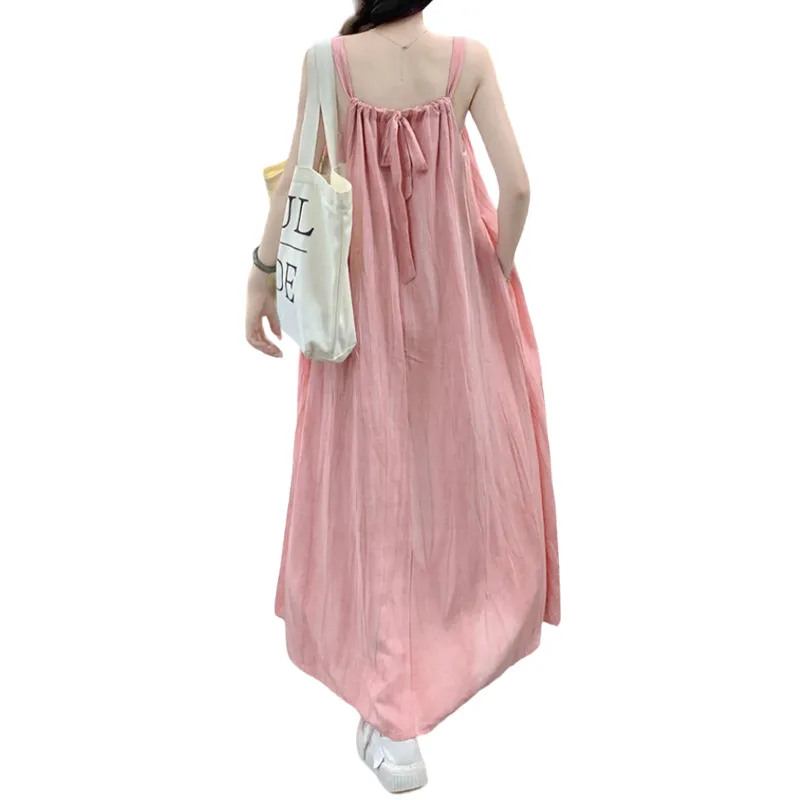 ROBINHOOD Slip Dress Women's Pink-4