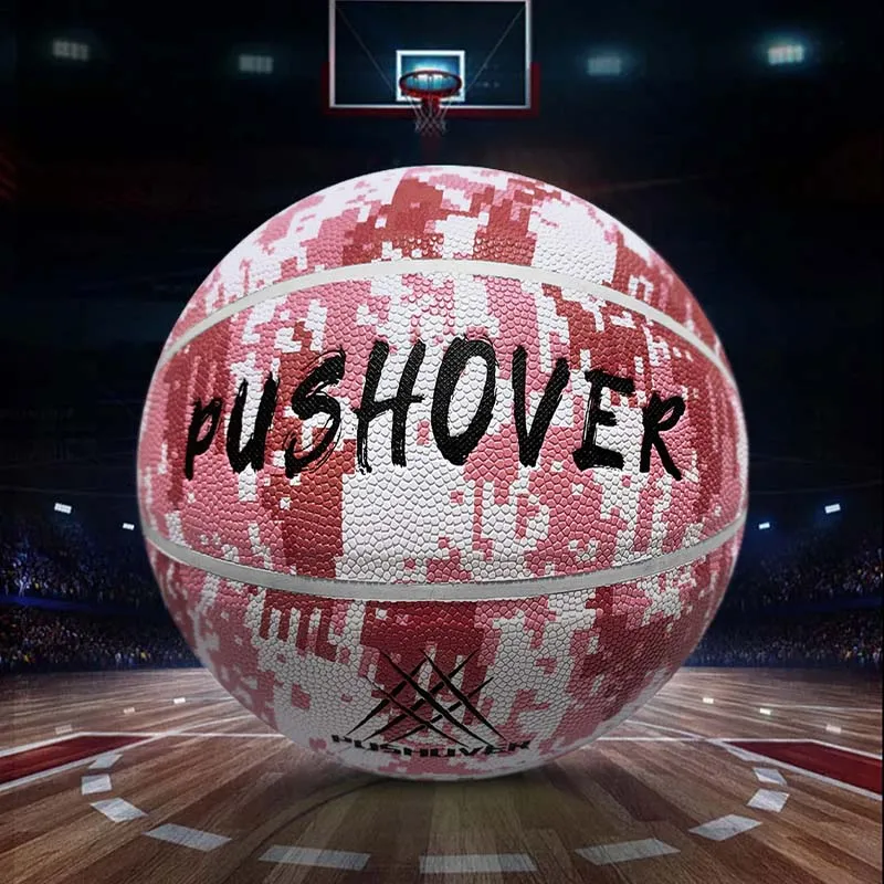 PUSHOVER PU Size 7 Basketball Size 7 Ball Training Unisex-11