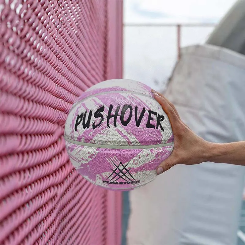 PUSHOVER PU Basketball Size 7 Training Unisex-16