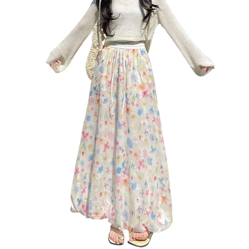 ROBINHOOD Casual Long Skirt Women's-1