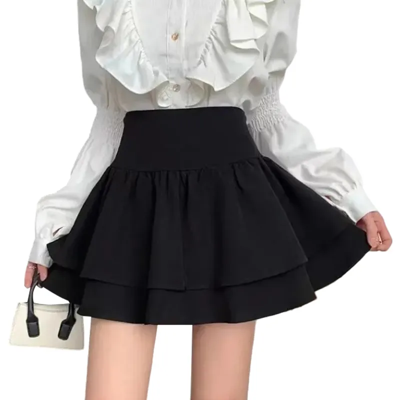 ROBINHOOD Casual Short Skirts Women's Black-1