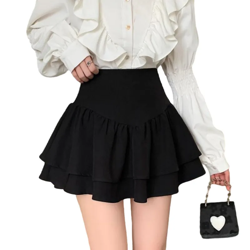 ROBINHOOD Casual Short Skirts Women's Black-2