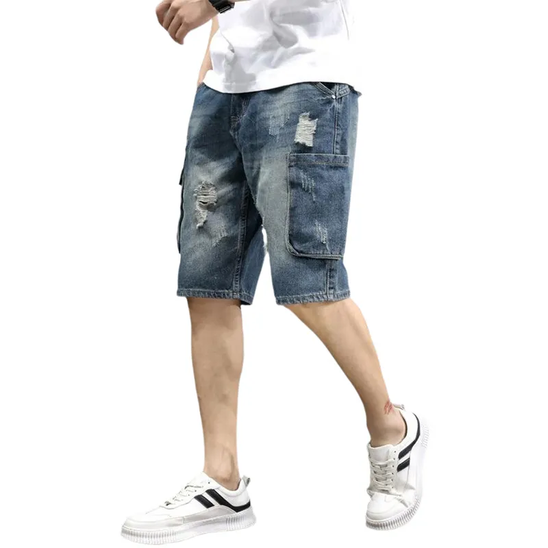 ROBINHOOD Denim Shorts Unisex Dark Blue-2
