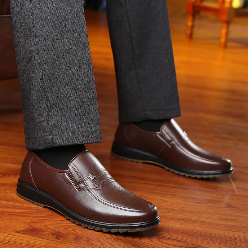 LAORENTOU Men's Casual Shoes Men Low Top Brown-25