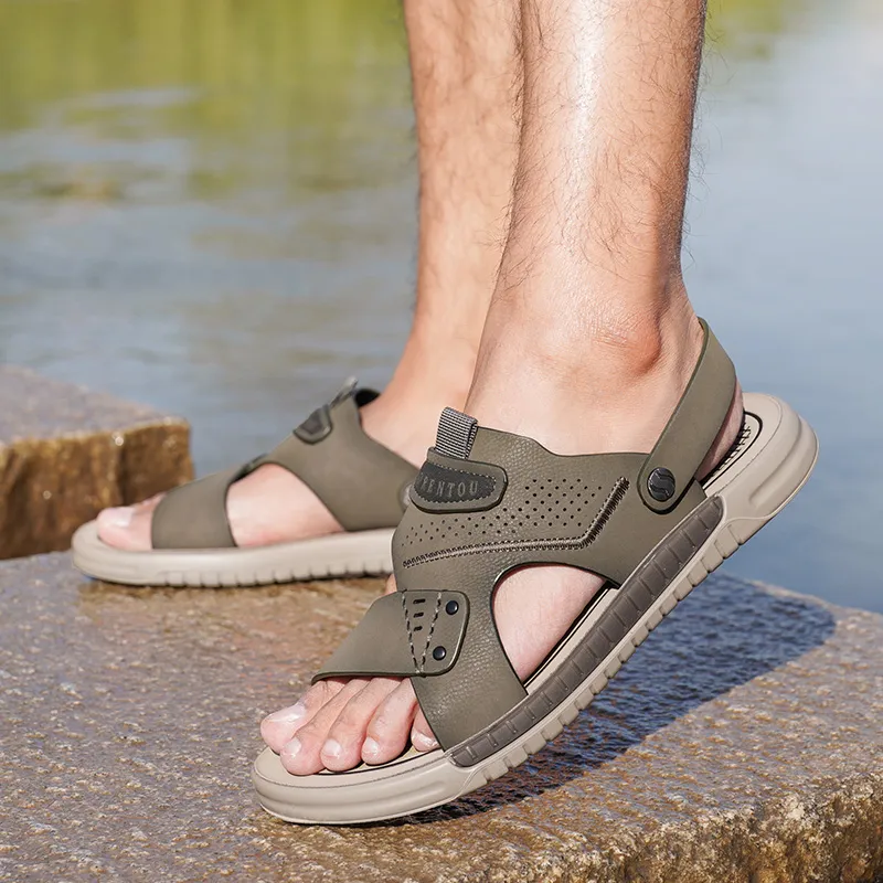 LAORENTOU Beach Sandals Men-3