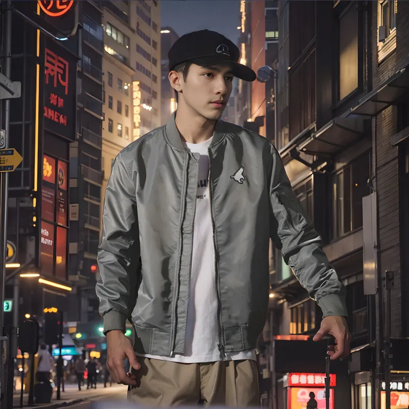 TREK&TRAVEL Baseball Jacket Men's-7