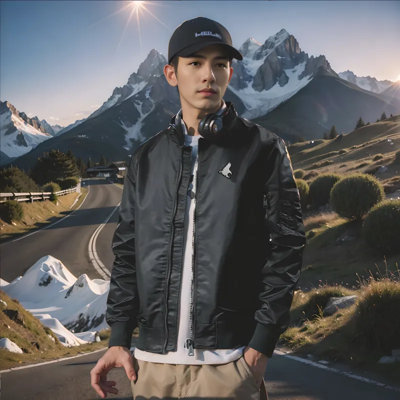 TREK&TRAVEL Baseball Jacket Men's-3