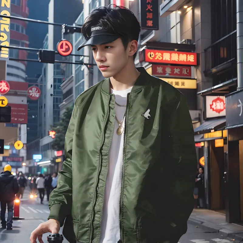 TREK&TRAVEL Baseball Jacket Men's-14