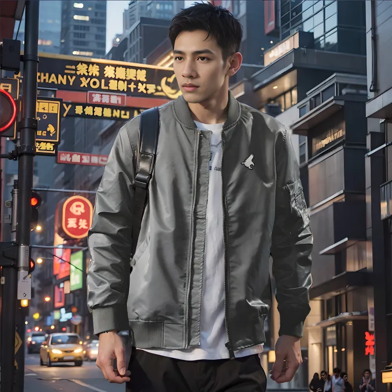 TREK&TRAVEL Baseball Jacket Men's-9