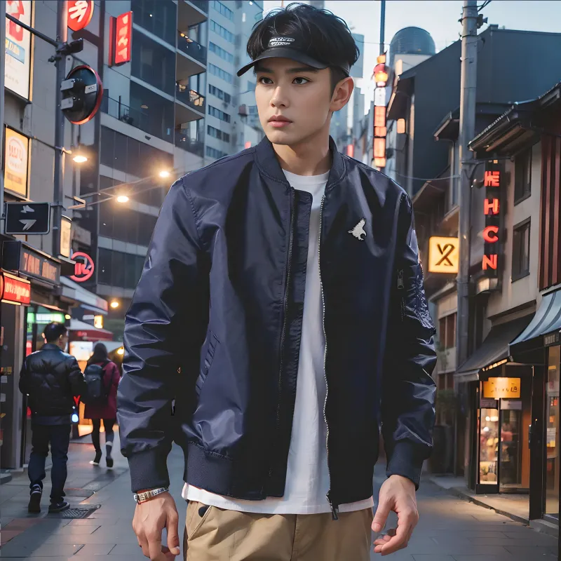 TREK&TRAVEL Baseball Jacket Men's-19