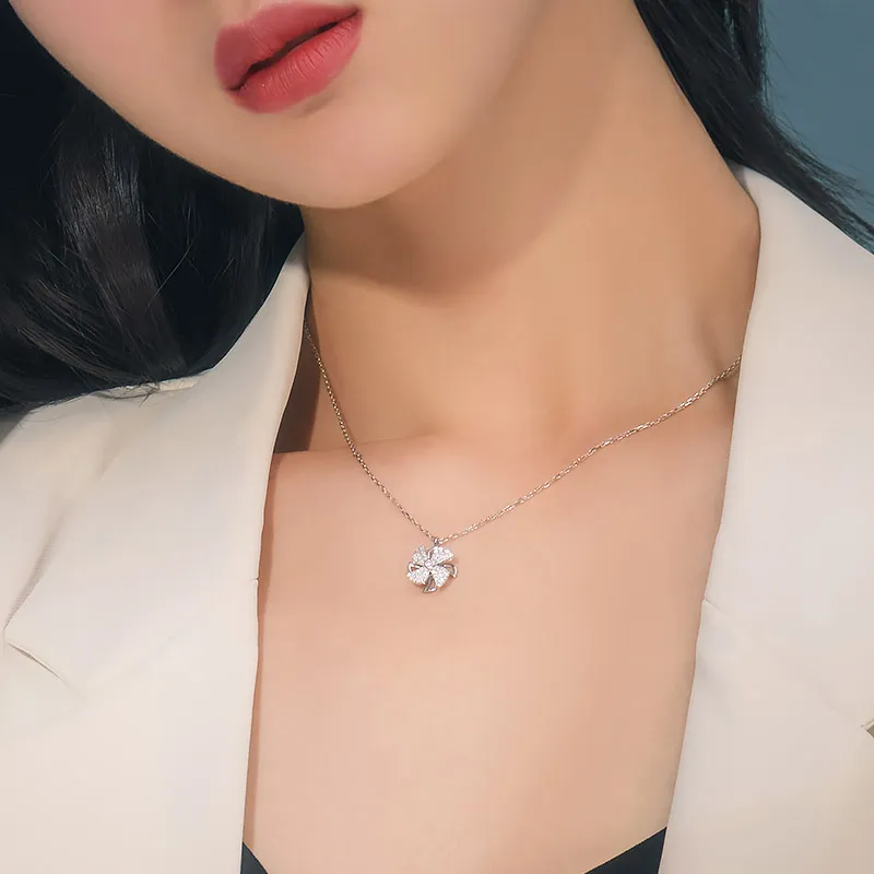 R Z Y S925 Silver Necklaces Women's-7
