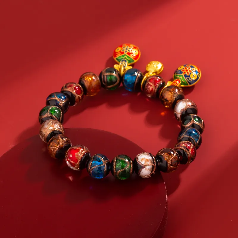 R Z Y Colored Glaze Bracelets Women's-2