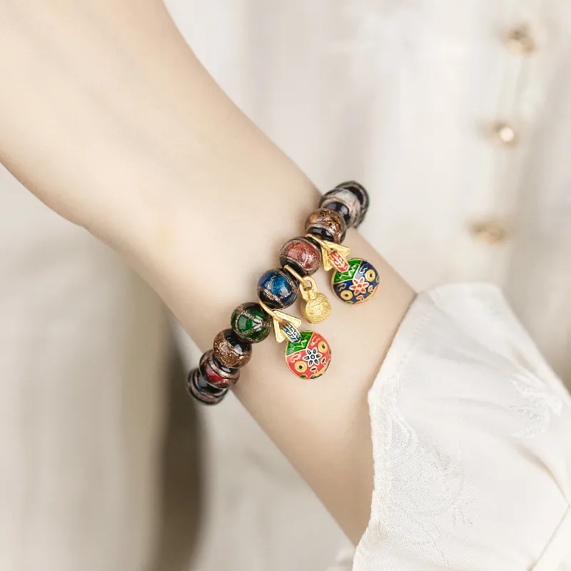 R Z Y Colored Glaze Bracelets Women's-5