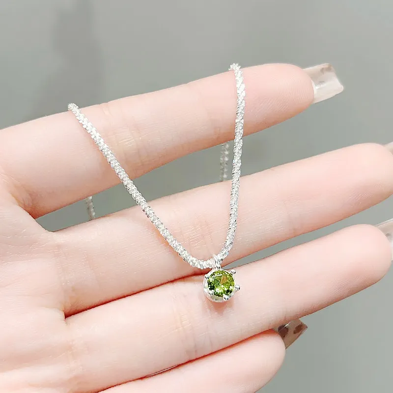 R Z Y S925 Silver Necklaces Women's-2