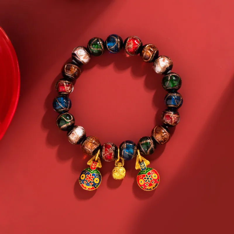 R Z Y Colored Glaze Bracelets Women's-3