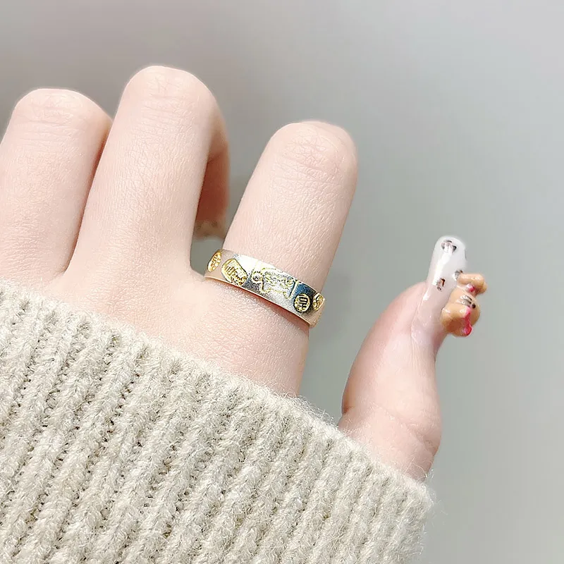 R Z Y S999 Fine Silver Rings Unisex-2