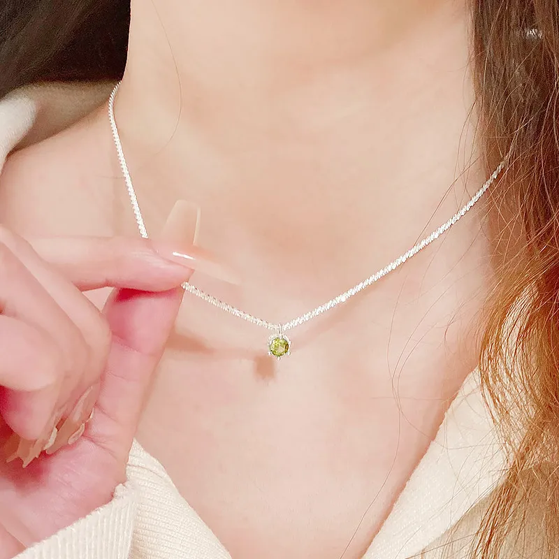 R Z Y S925 Silver Necklaces Women's-3