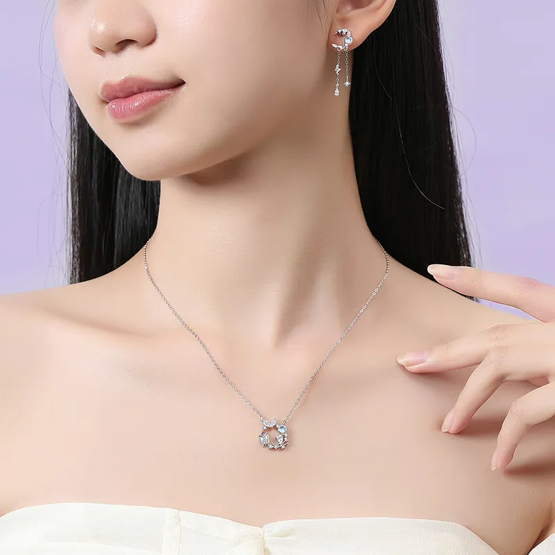 R Z Y S925 Silver Earrings Women's-4