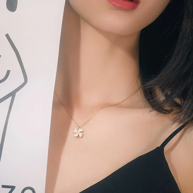 R Z Y S925 Silver Necklaces Women's-2