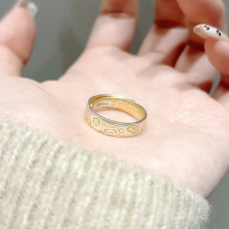 R Z Y S999 Fine Silver Rings Unisex-7
