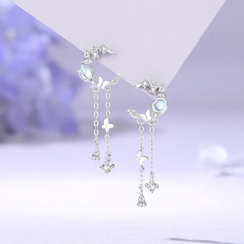R Z Y S925 Silver Earrings Women's-1