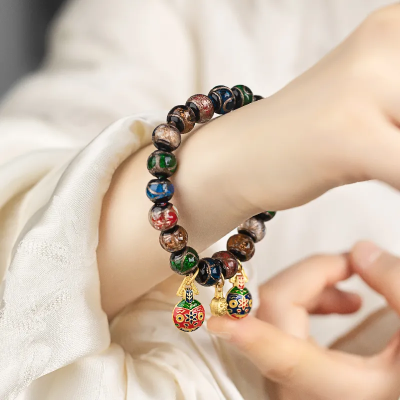 R Z Y Colored Glaze Bracelets Women's-4