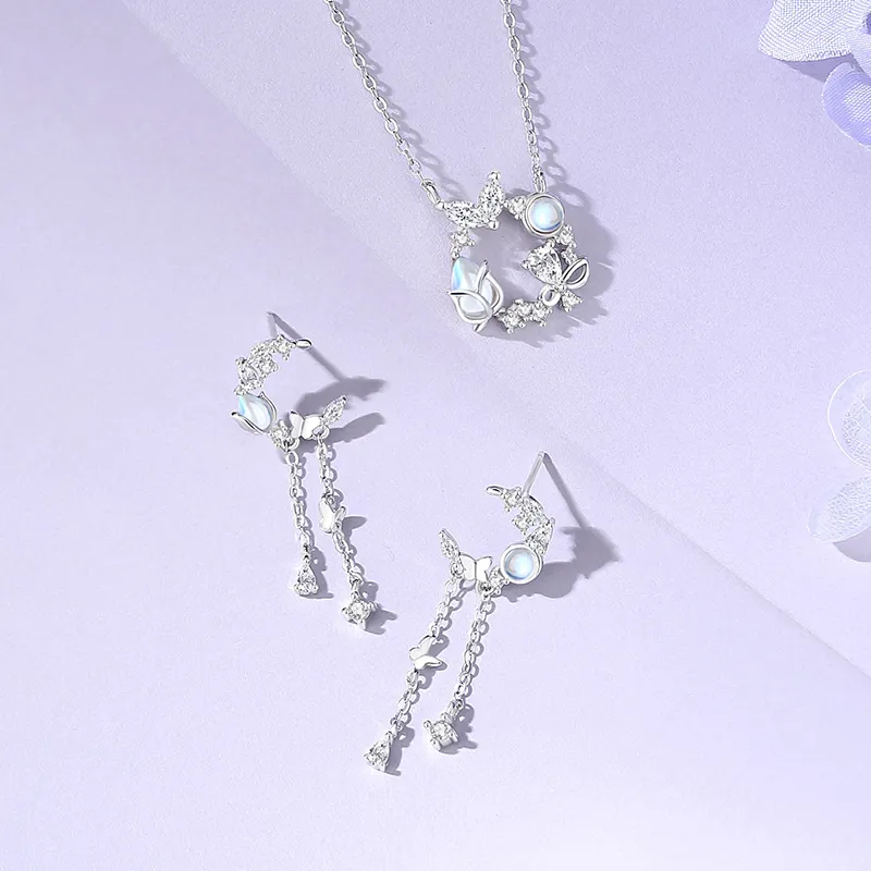 R Z Y S925 Silver Earrings Women's-3