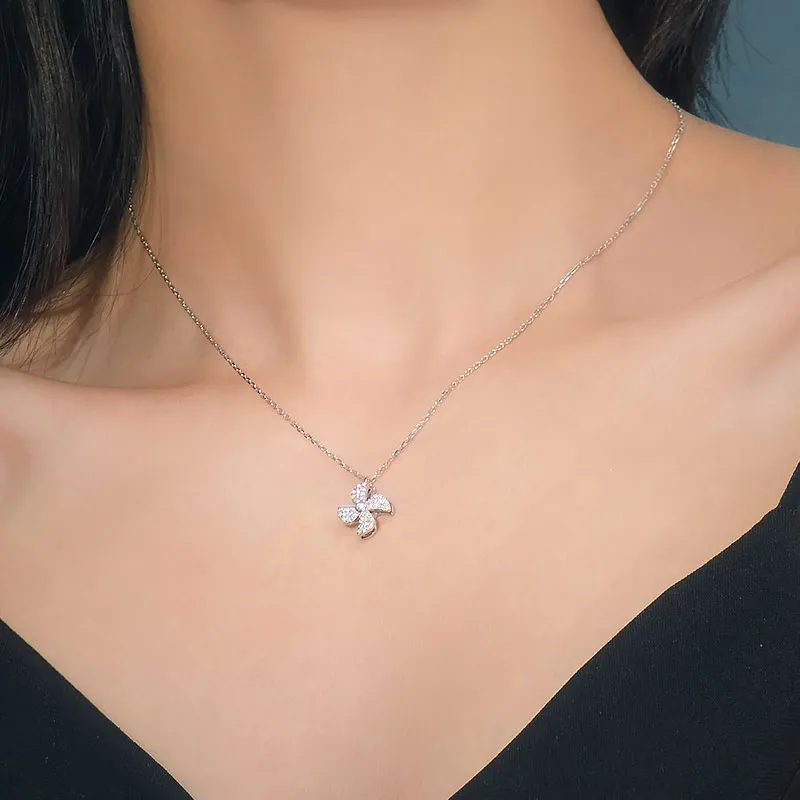 R Z Y S925 Silver Necklaces Women's-6