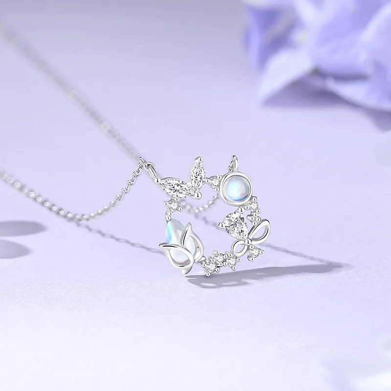 R Z Y S925 Silver Necklaces Women's-2