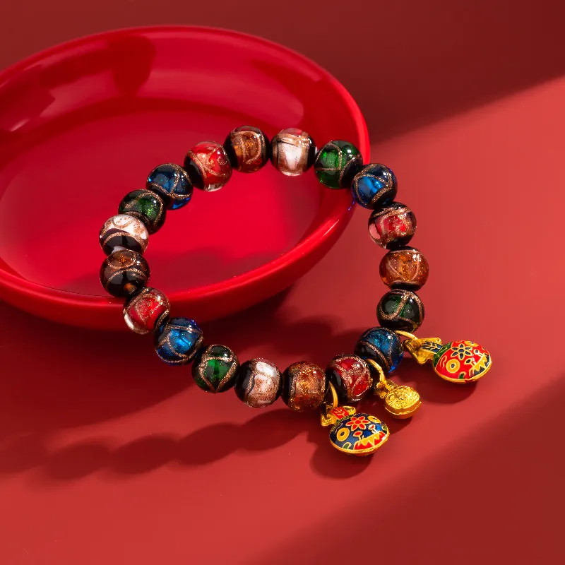 R Z Y Colored Glaze Bracelets Women's-1