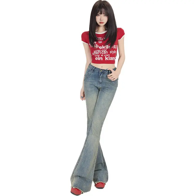 Kazakhstan Jeans Women's Vintage Blue-11