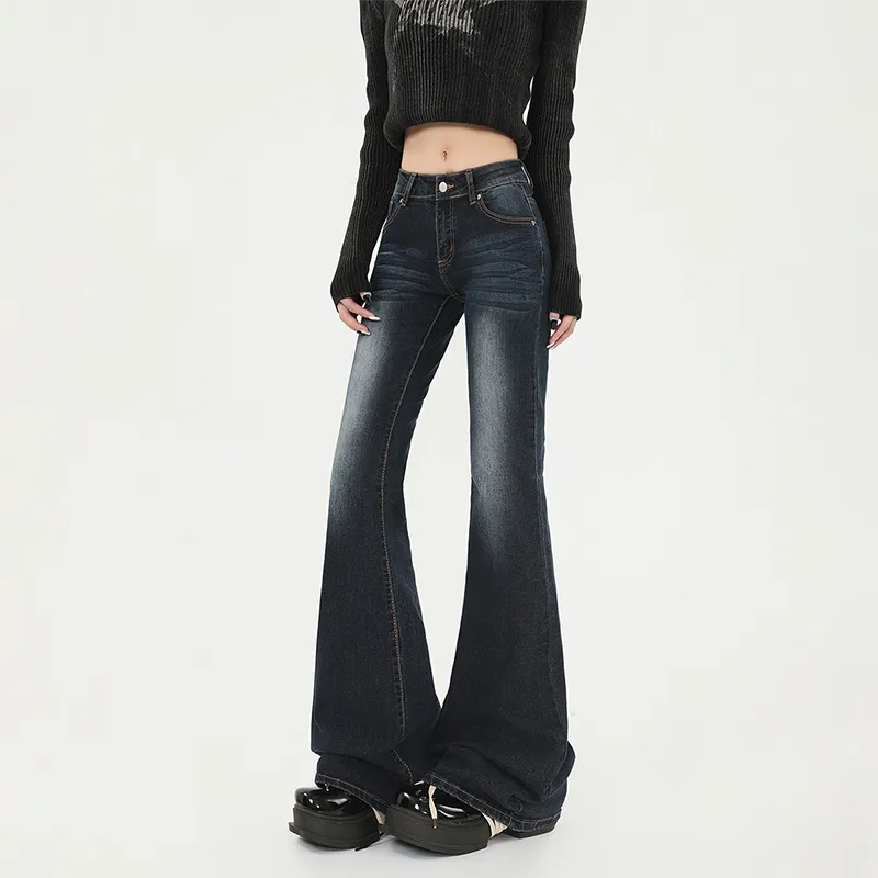 Vine Color Jeans Women's Dark Blue-3