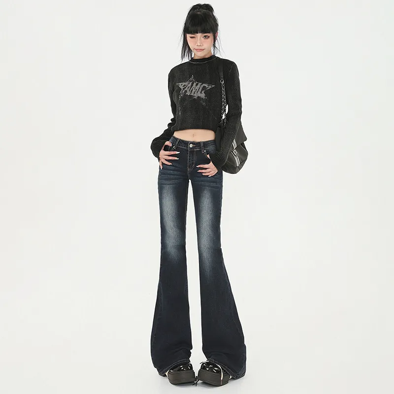 Vine Color Jeans Women's Dark Blue-2