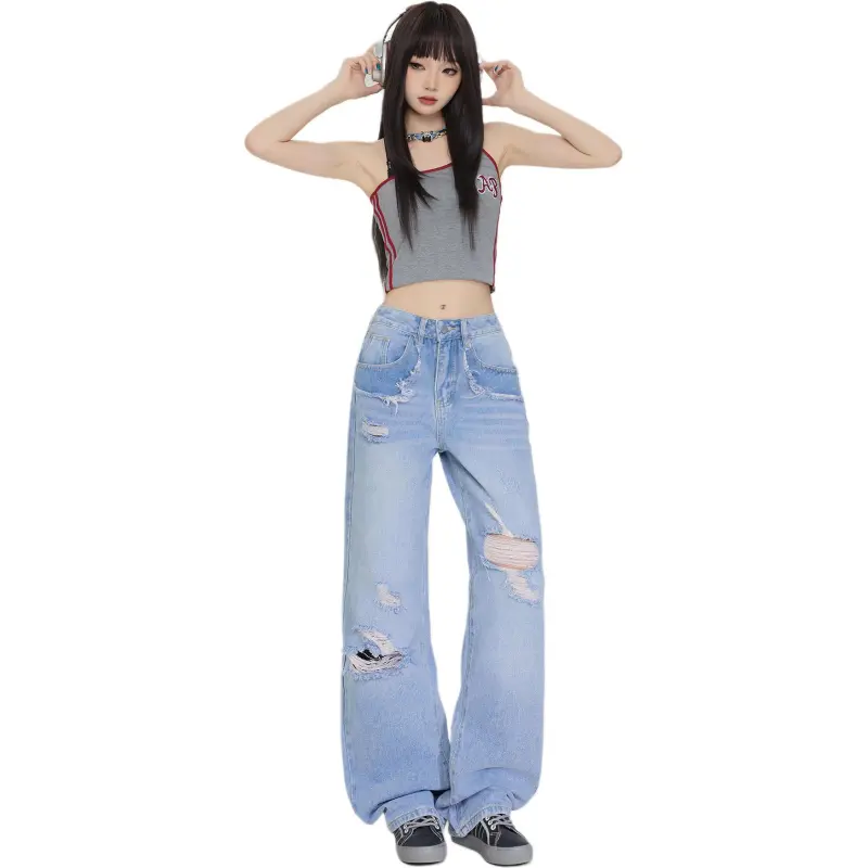Kazakhstan Jeans Women's Sky Blue-9