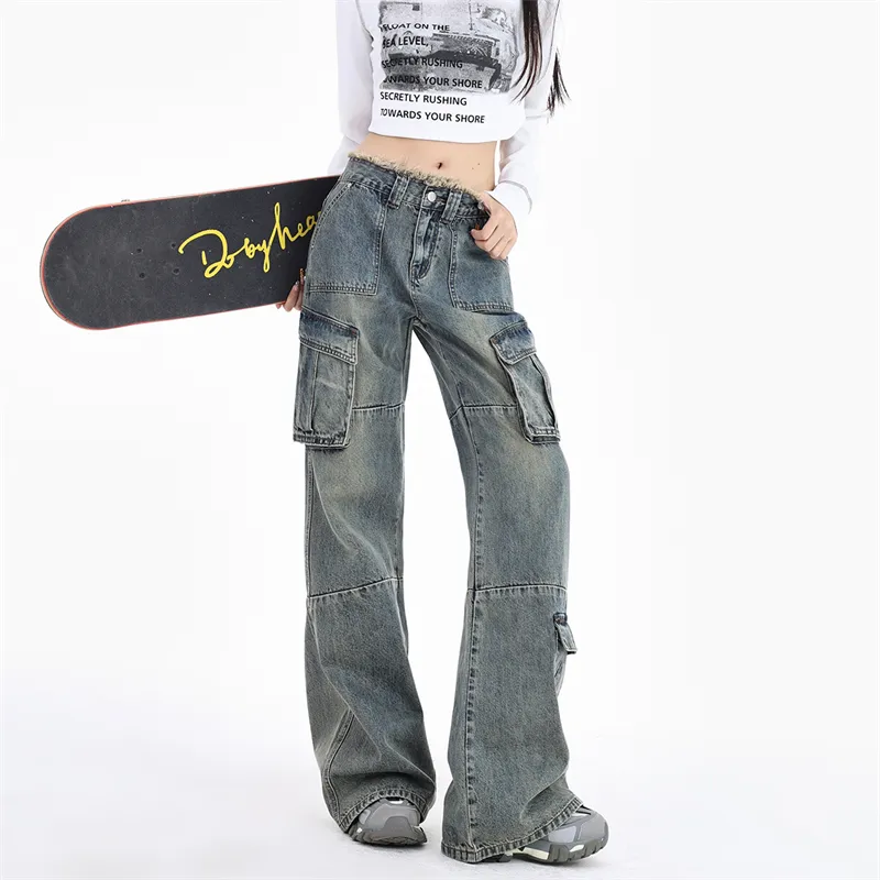 Kazakhstan Jeans Women's Vintage Blue-5