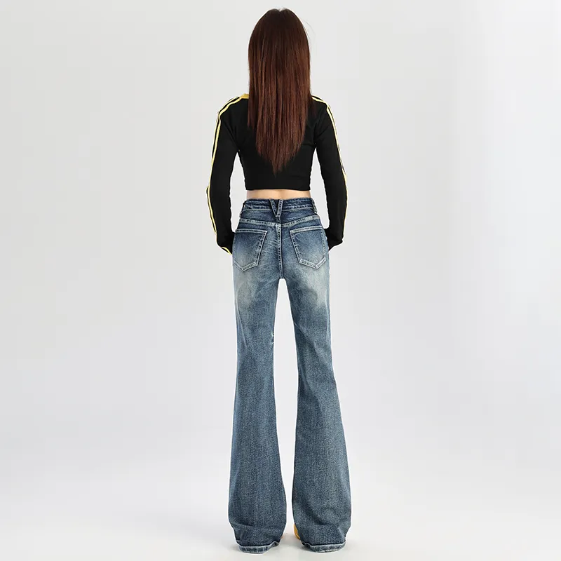 Kazakhstan Jeans Women's Vintage Blue-2