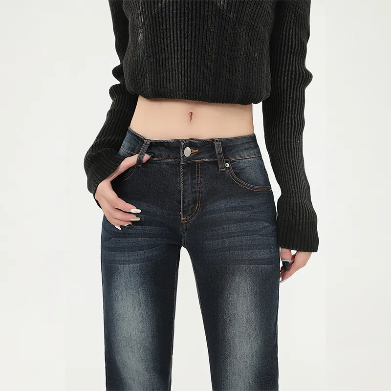 Vine Color Jeans Women's Dark Blue-10