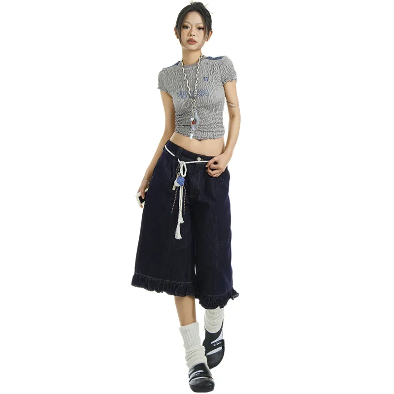 Kazakhstan Jeans Women's White, Blue-5