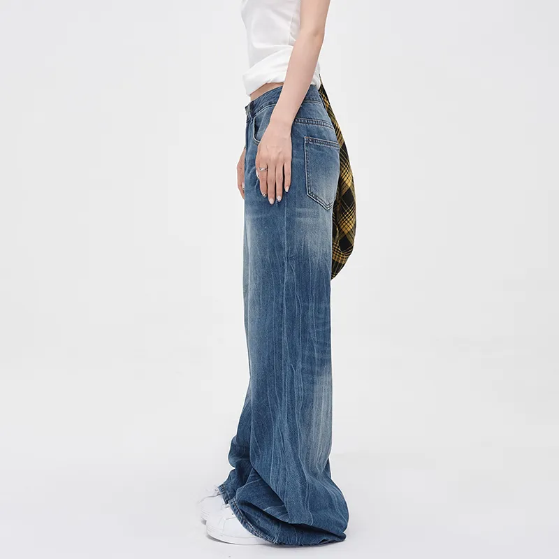 Kazakhstan Jeans Women's Crackle Blue-2