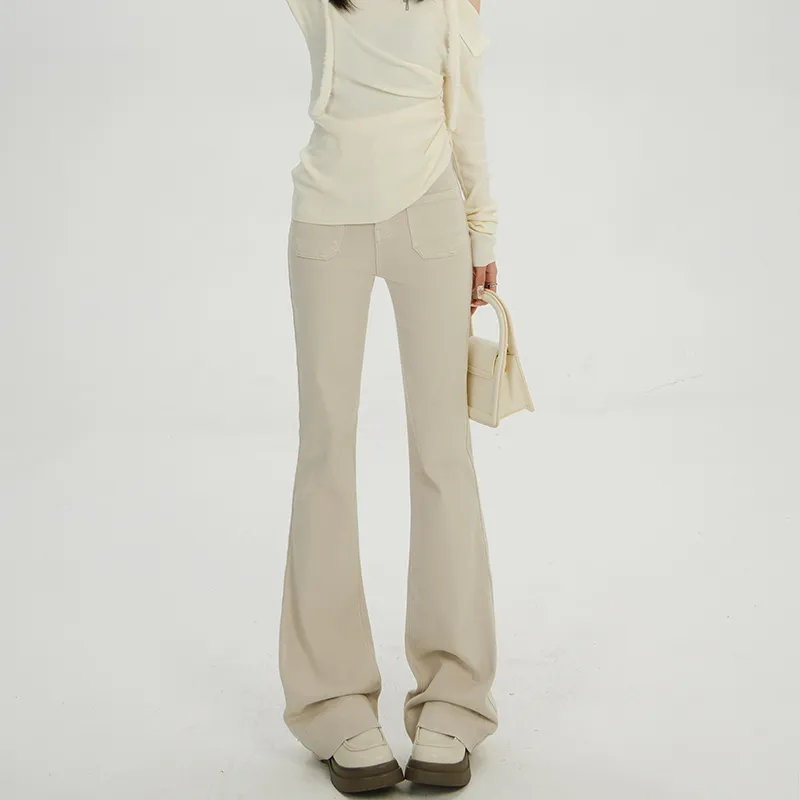Kazakhstan Jeans Women's Apricot-2