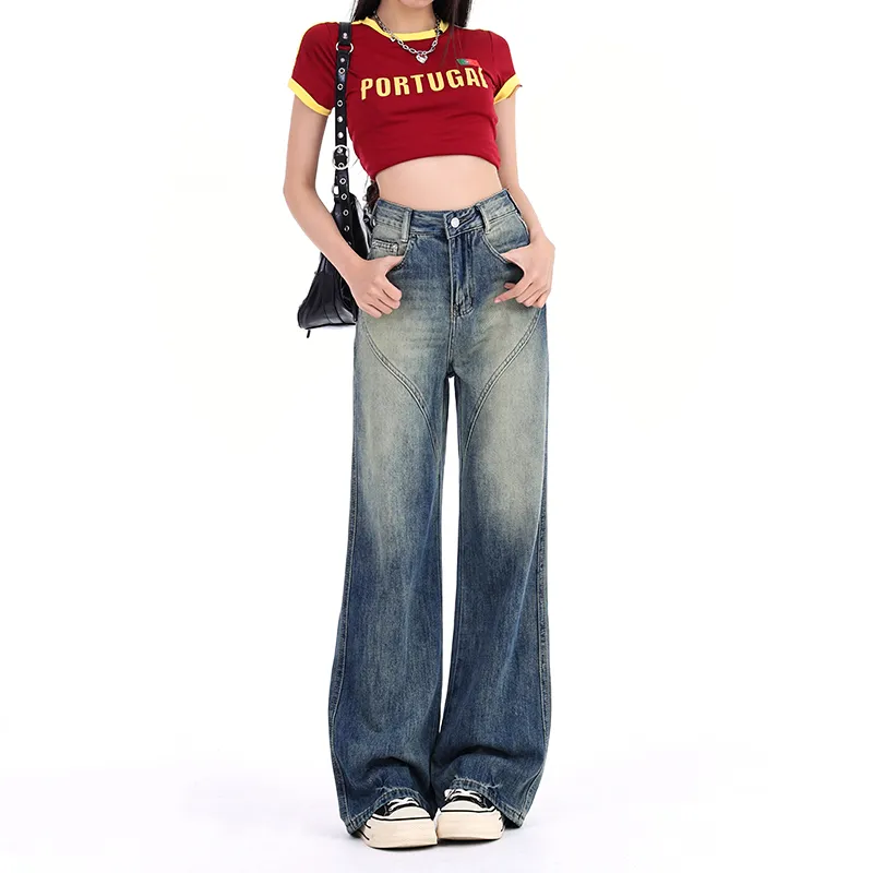 Kazakhstan Jeans Women's Vintage Blue-11