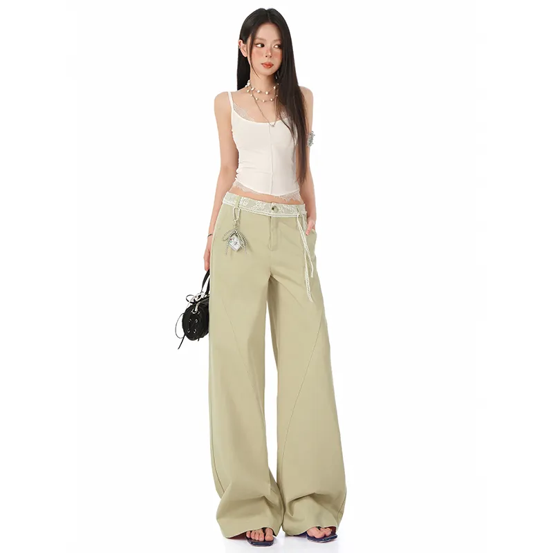 Kazakhstan Casual Pants Women's Khaki-3